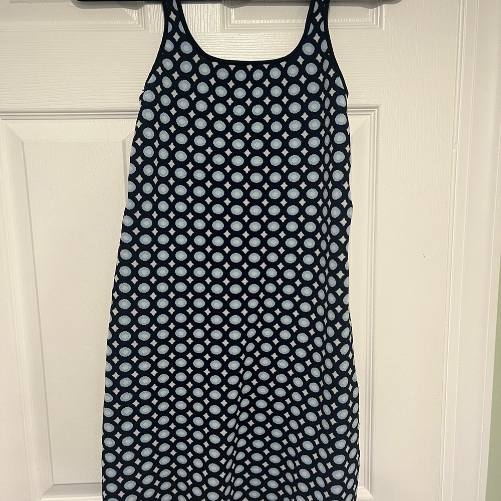 Cotton On White and Blue Sleeveless Sundress